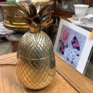 Vintage Mid Century Gatco Solid Brass Pineapple